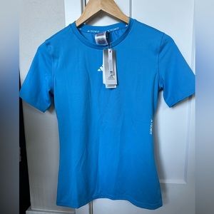 Women’s blue Adidas workout tee